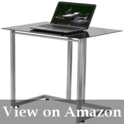 compact glass computer desks for small spaces review