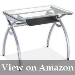 small glass office desk for home office review