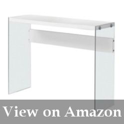 White Desk With Clear Glass Sides Reviews