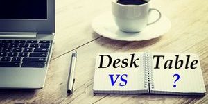 desk vs table difference